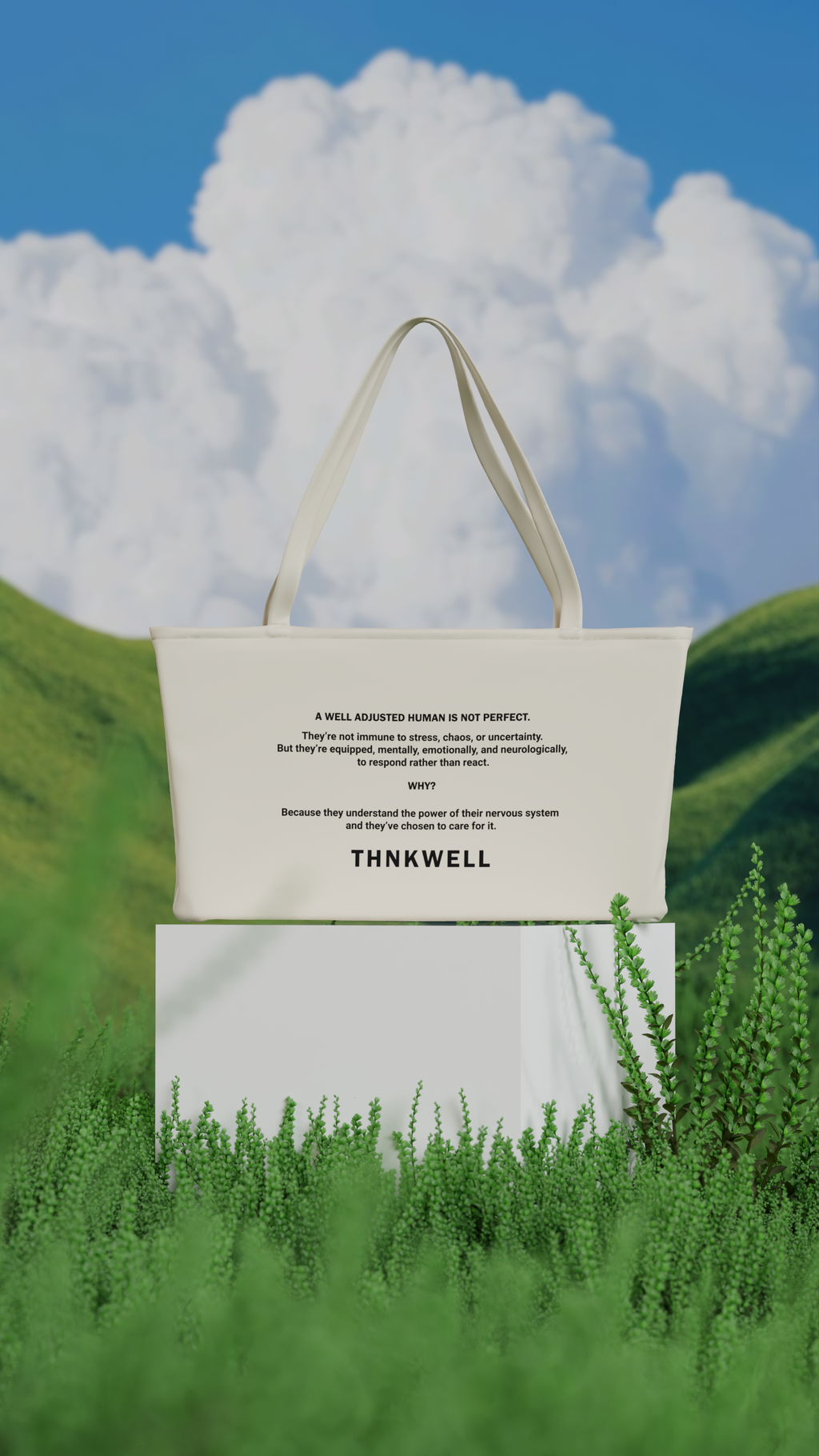 Presale: WELL ADJUSTED HUMAN CANVAS TOTE