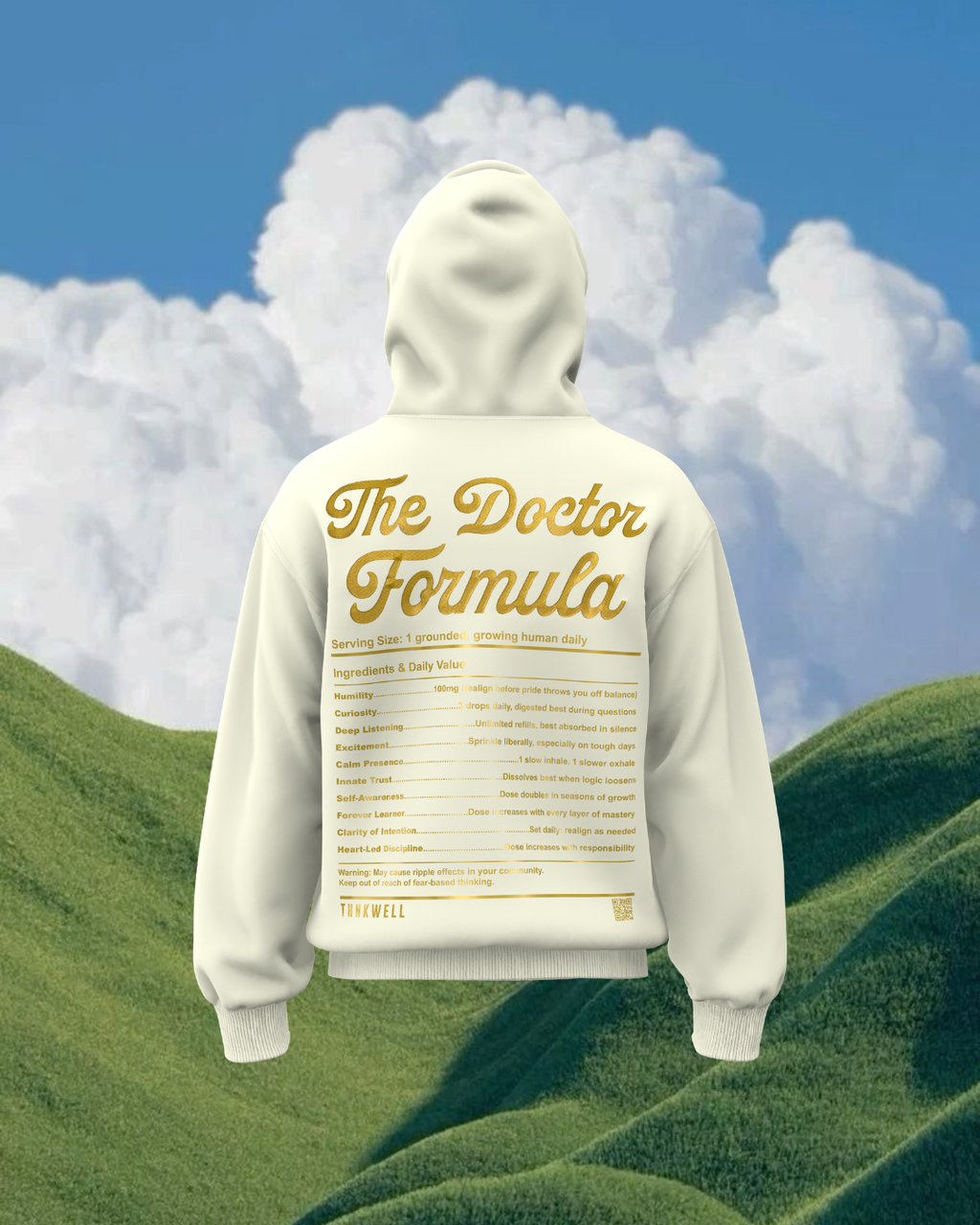 Doctor Formula Hoodie (Golden Cream)/Embroidery