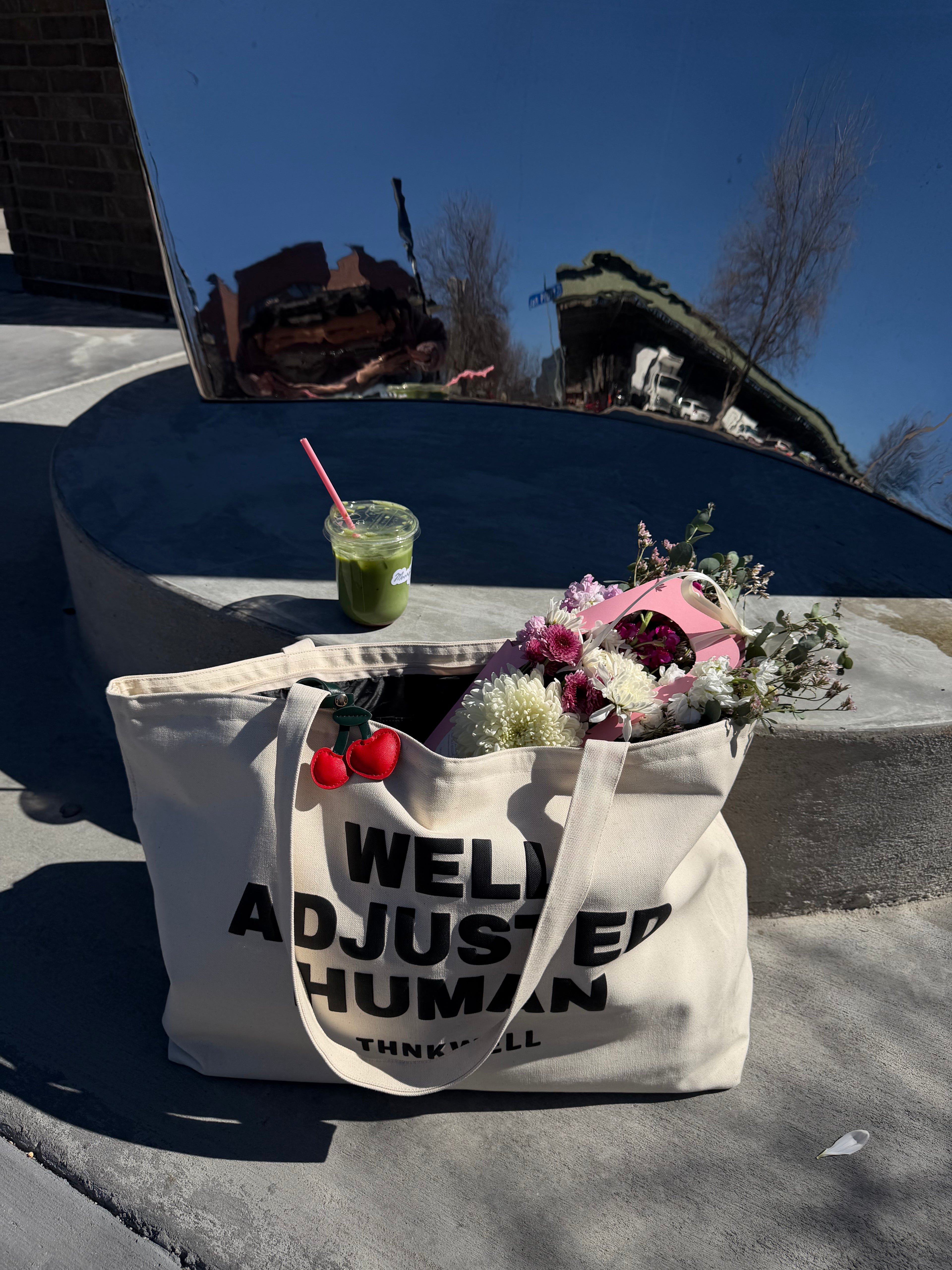 Presale: WELL ADJUSTED HUMAN CANVAS TOTE