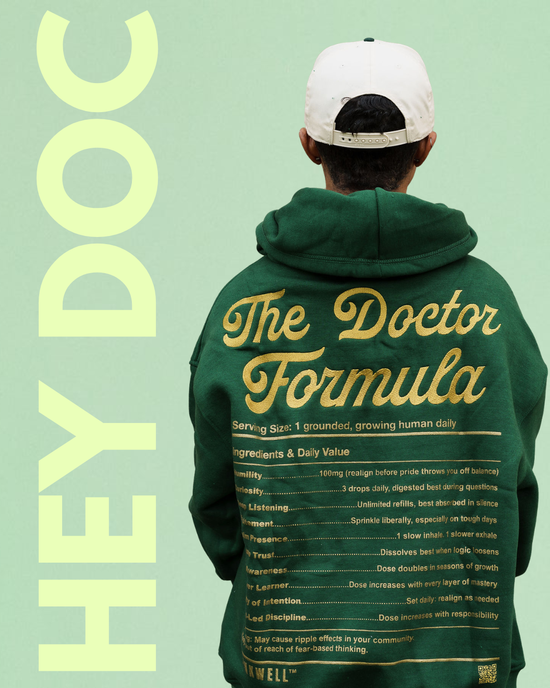 The Doctor Formula Hoodie (Green) / Embroidery
