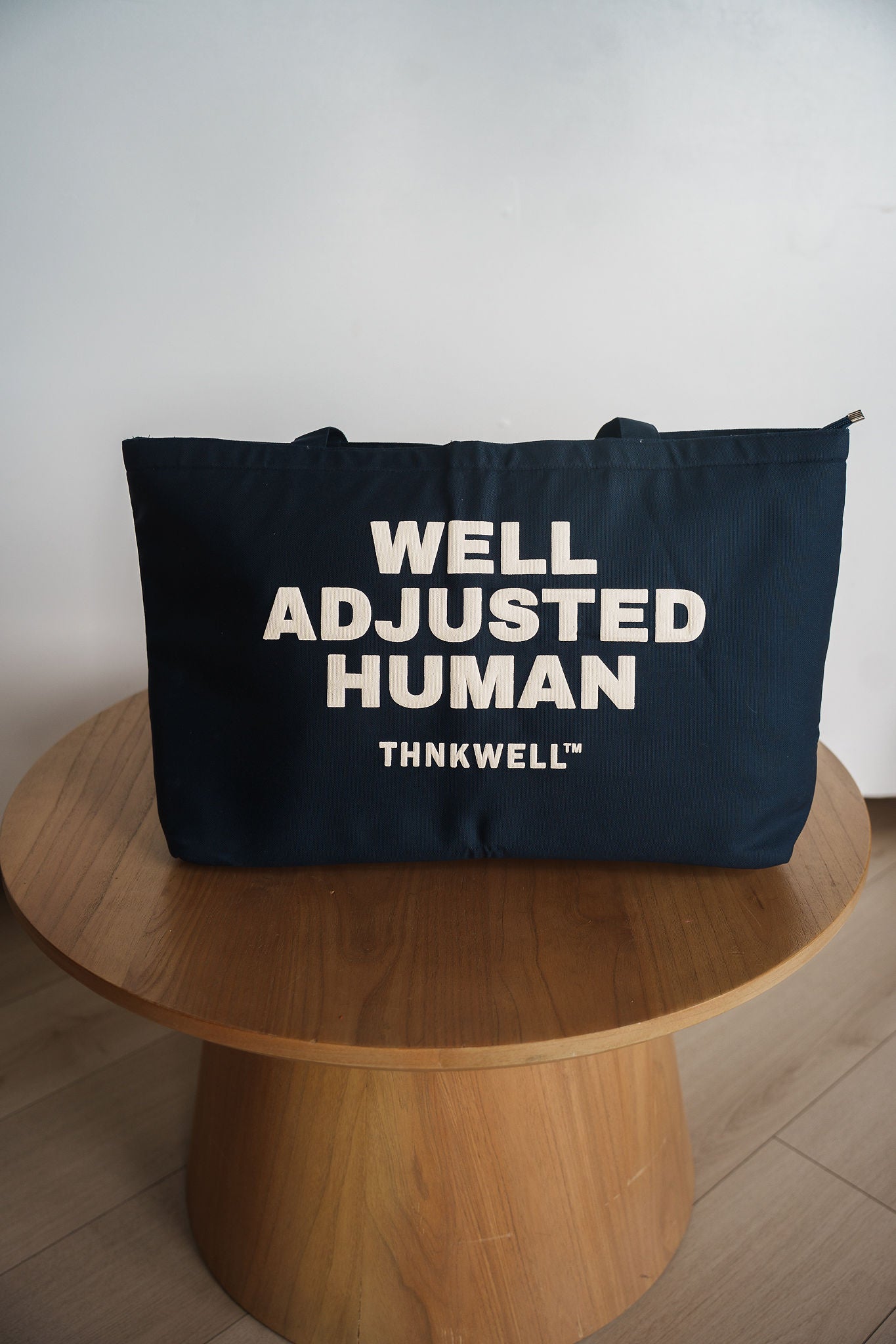 WELL ADJUSTED HUMAN CANVAS TOTE (Navy Blue)