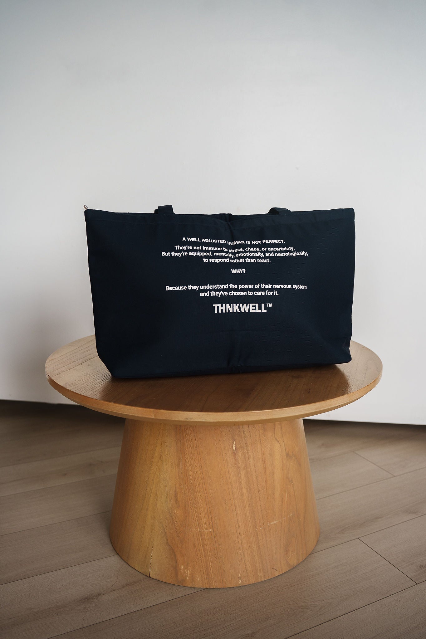WELL ADJUSTED HUMAN CANVAS TOTE (Navy Blue)