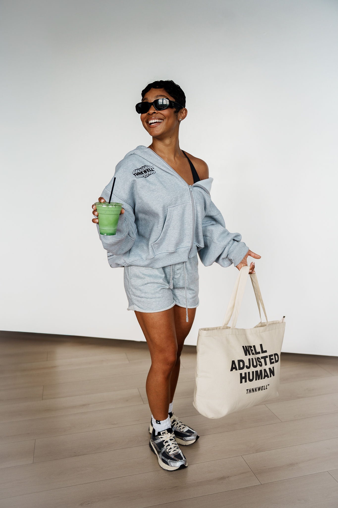WELL ADJUSTED HUMAN CANVAS TOTE (Beige)