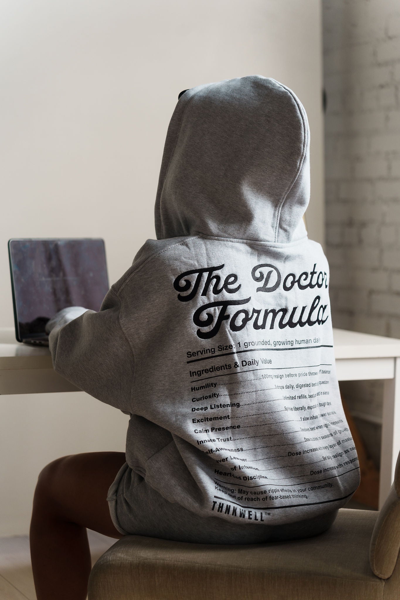 The Doctor Formula Zip Up (Grey) / Embroidery