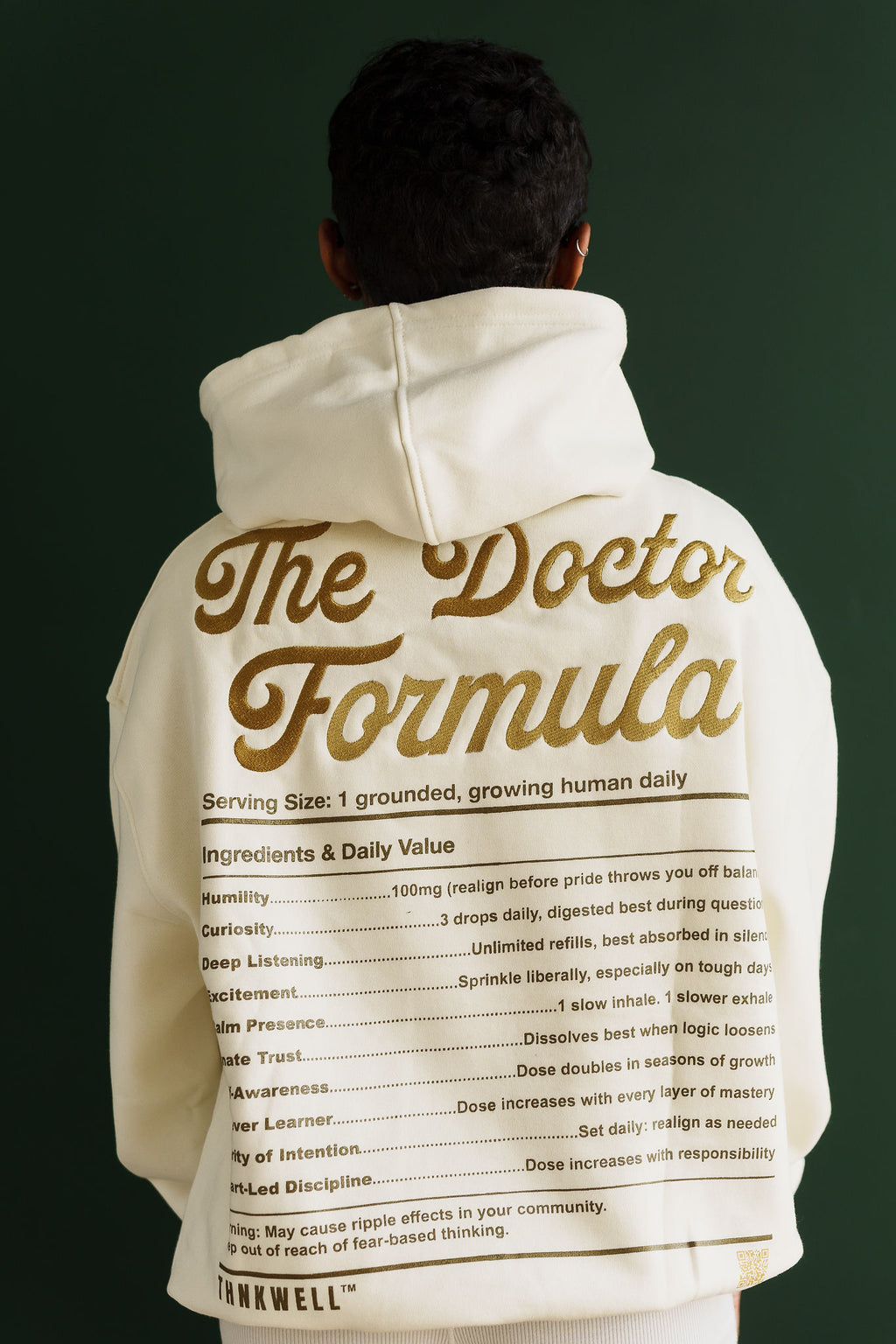 The Doctor Formula Hoodie (Golden Cream)/Embroidery