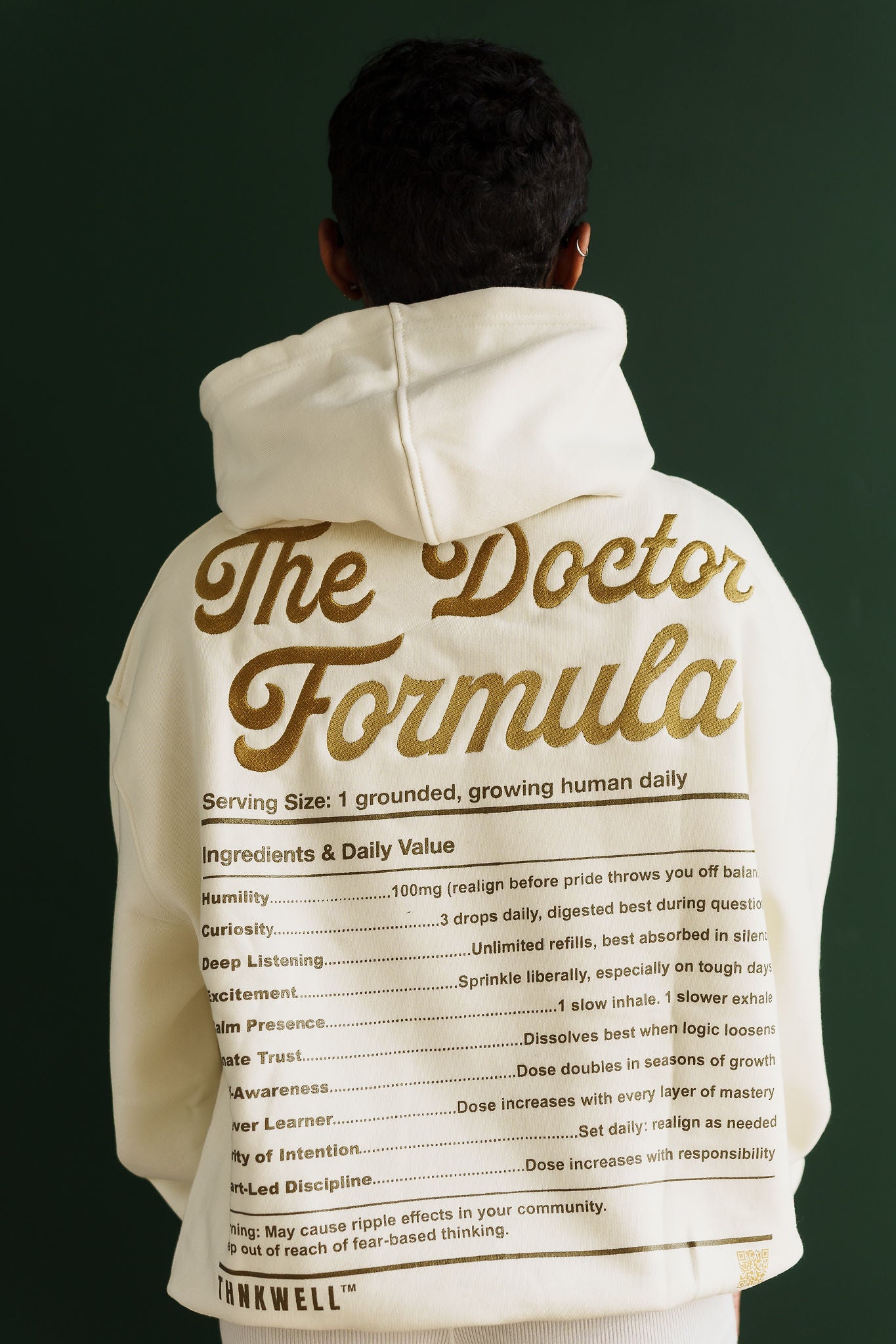 The Doctor Formula Hoodie (Golden Cream)/Embroidery