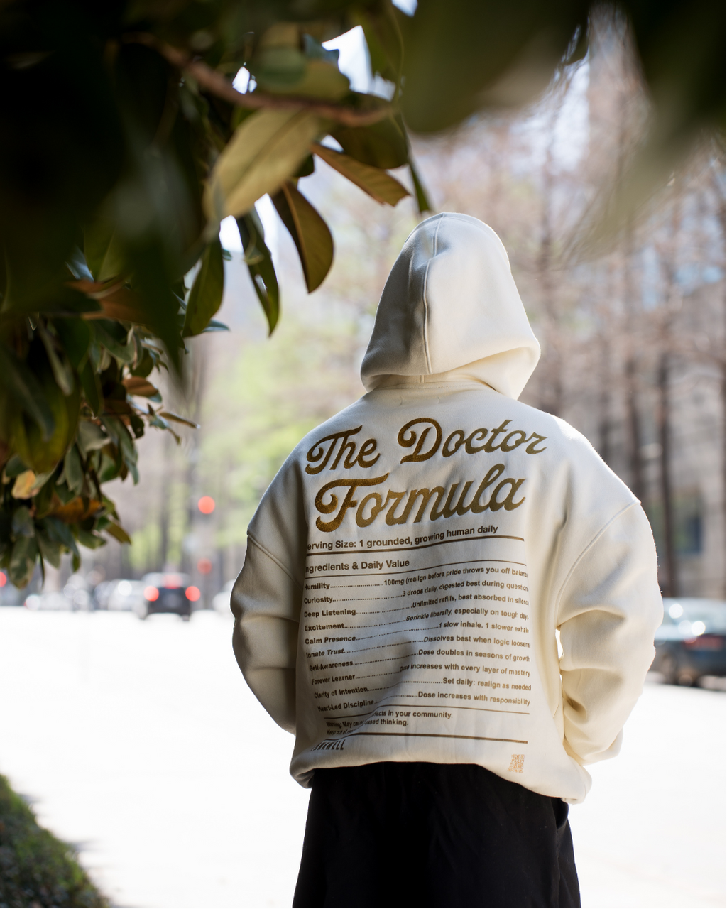 Doctor Formula Hoodie (Golden Cream)/Embroidery