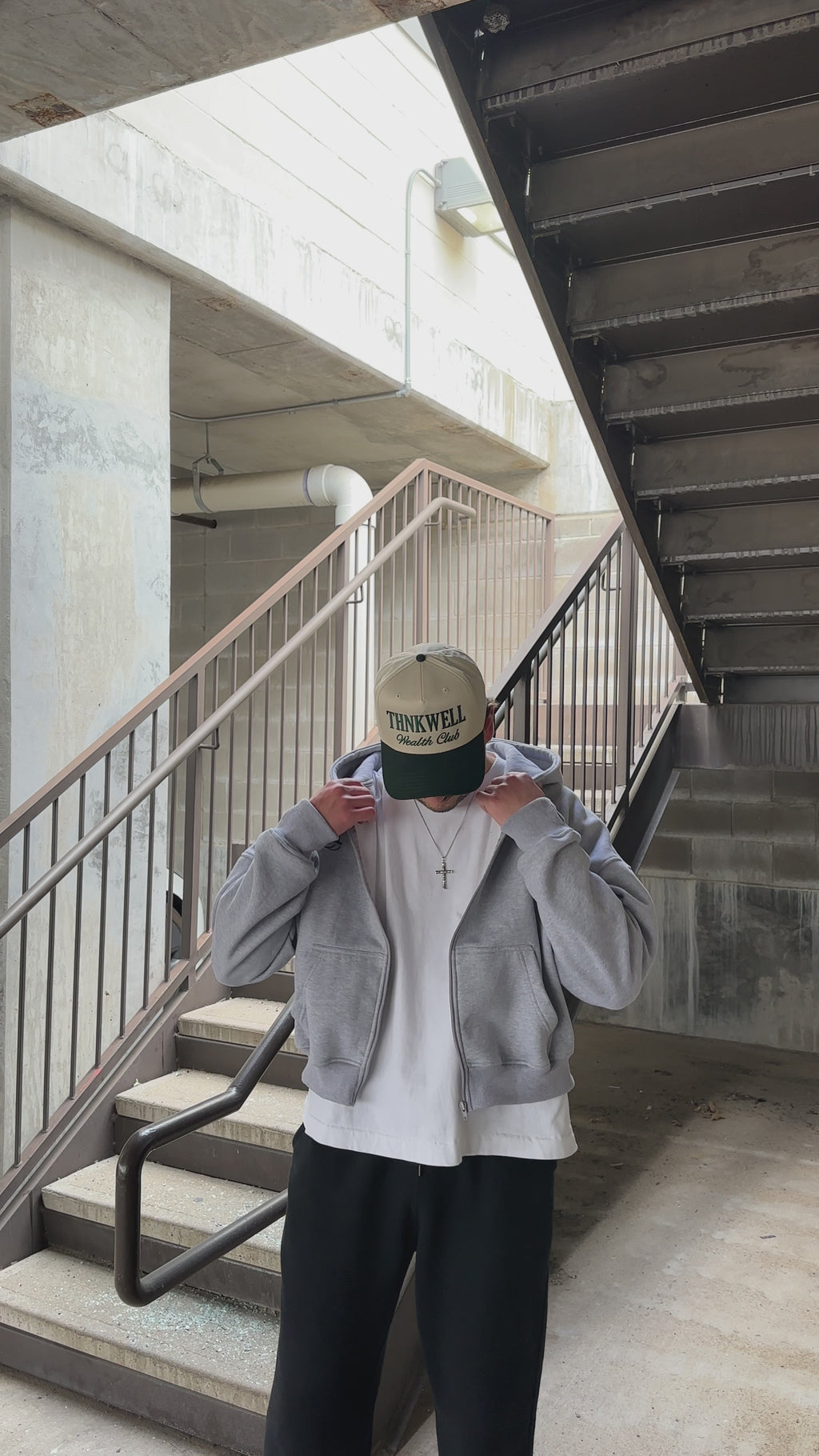 The Doctor Formula Zip Up (Grey) / Embroidery